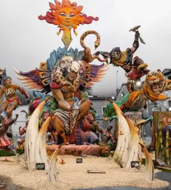 Publicidad exterior durante las Fallas de Xàtiva Fallas en Xàtiva