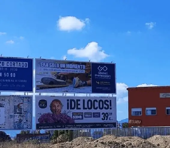 Campaña de valla exterior en Madrid